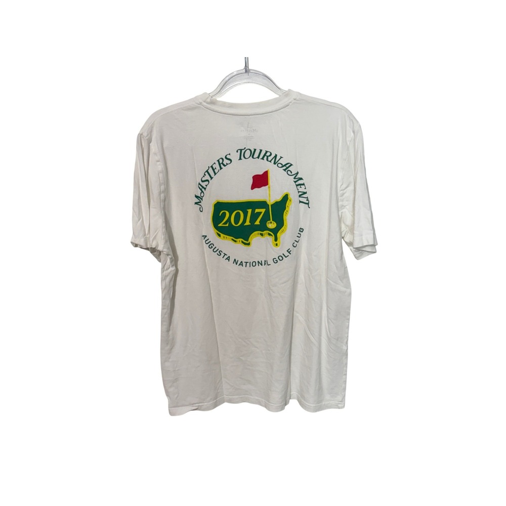 Masters Tournament T-Shirt Mens Medium White 2017 Augusta National Red Jacket